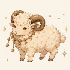 おひつじ座のシンボル：おひつじ